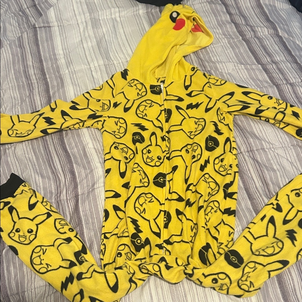 Yellow Pikachu Onesie